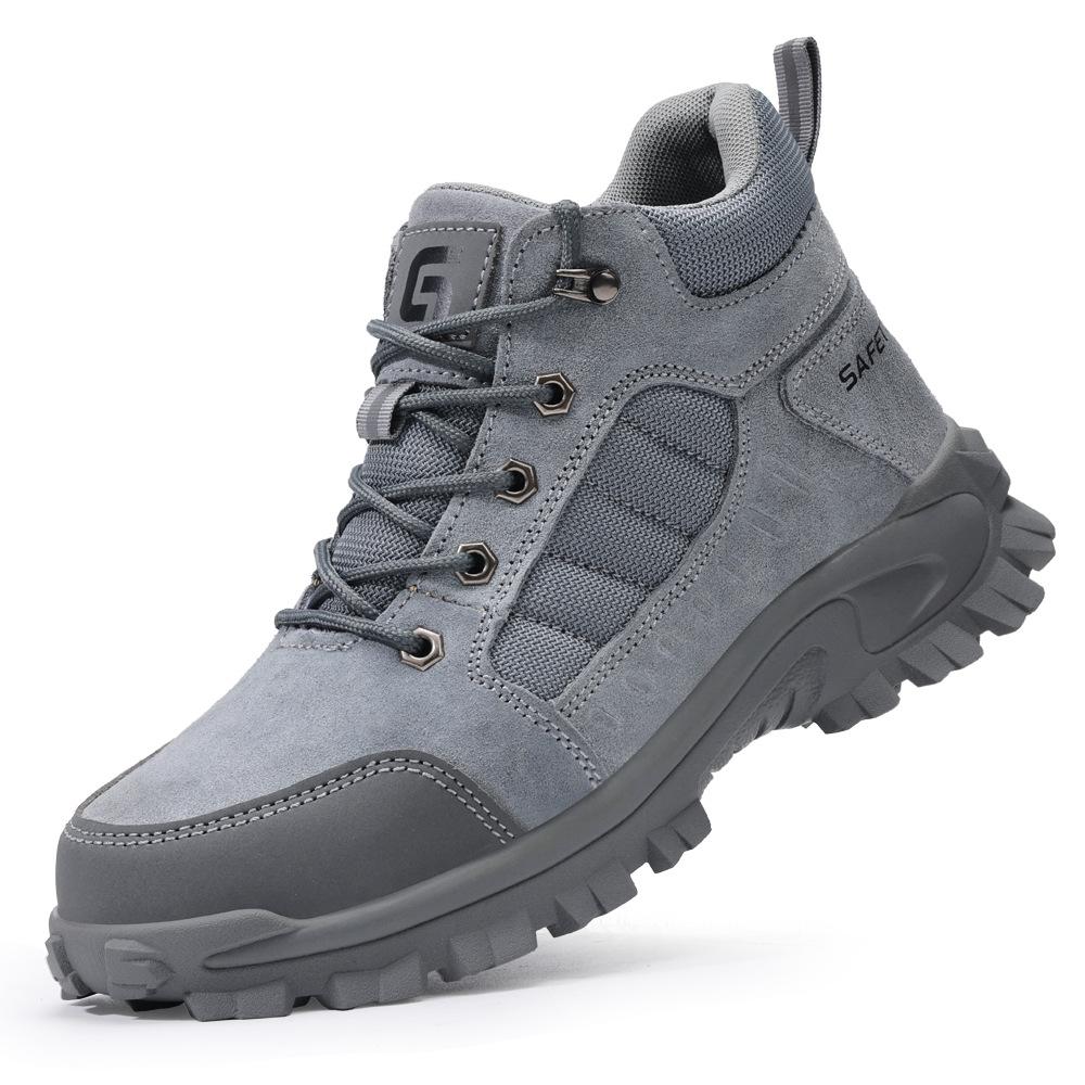 

Fashion High-top Men Work Safety Shoes Women Lightweight Anti-smash Anti-puncture Work Sneakers Indestructible Protective Safety Boots 48