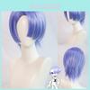 Cosplay Angel Costume Wig With Short Blue Hightemperature Silk For Scene Play