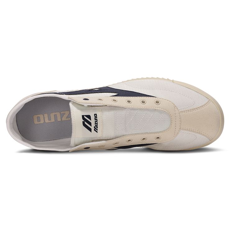 Mizuno LG 60S Retro Comfortable Slip-On Low Top Casual Shoes Unisex sneaker White Blue D1GH240205