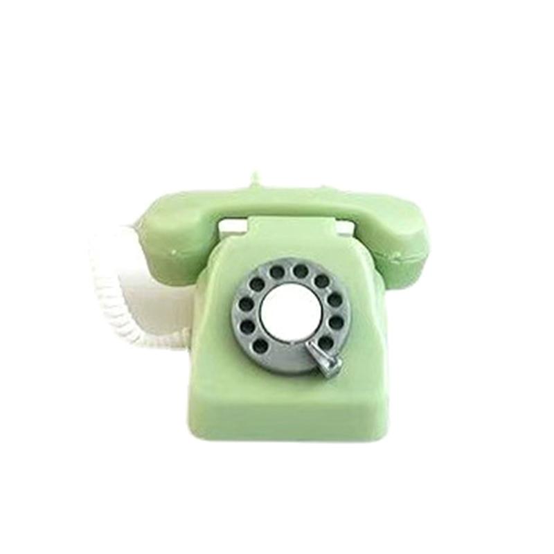 1/12 Dollhouse Miniature Plastic Telephone Classic Furniture Decor Kids Pretend Play House Toy Gift Accessories