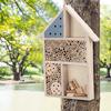 Wooden Insect Bee House Wood Bug Room Hotel Shelter Garden Decoration Nests Box