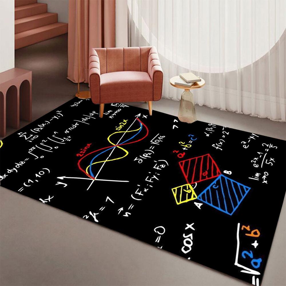 Blue Hexagon Pattern Carpet Soft Large Area Rug for Living Room Bedroom Night Ambiance Home Decoration Washable Lounge Sofa Mat