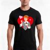 Heart Tshirt Summer Casual Cotton Tee Oversized Streetwear Tops Vintage Graphic Print Loose Fit Short Sleeve 100 Cotton