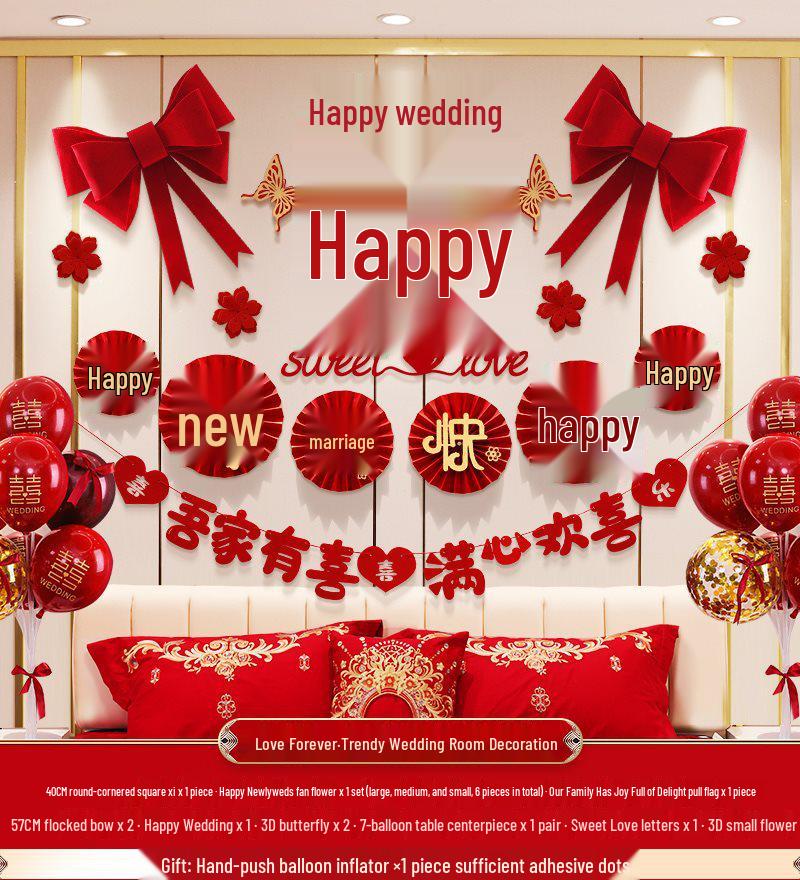 Komplett Bröllopsrumsinredningsset för Sovrum & Nytt Hus