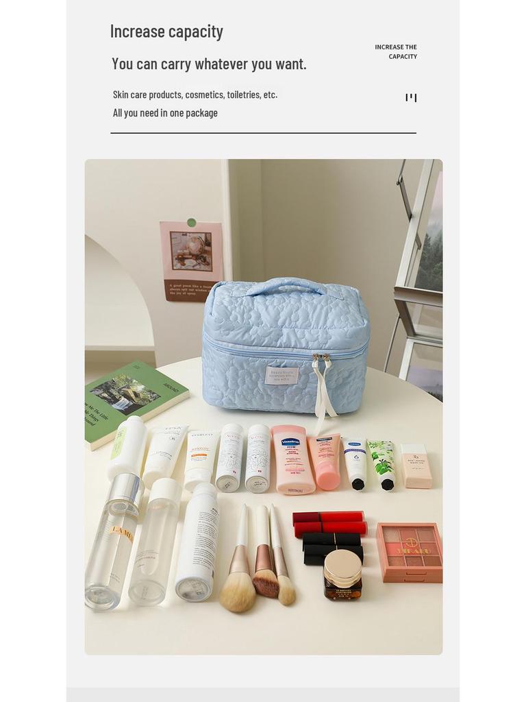 Cloud Makeup Bag: Portable Soft Travel Organizer with Large Capacity, Fluffy Design, Perfect for Makeup or Pencil Storage