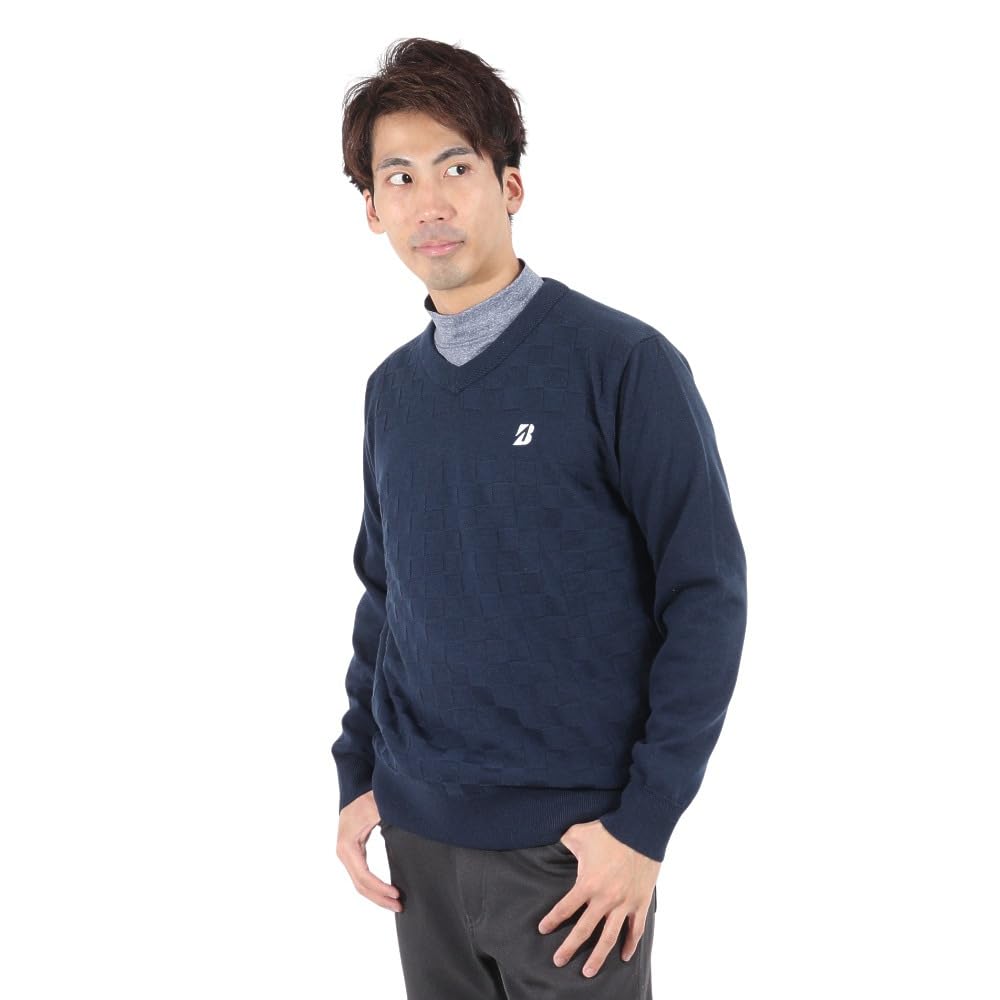 Bridgestone Golf Men's Windproof Sweater ZGM02B (ZGM02BNAM NA)