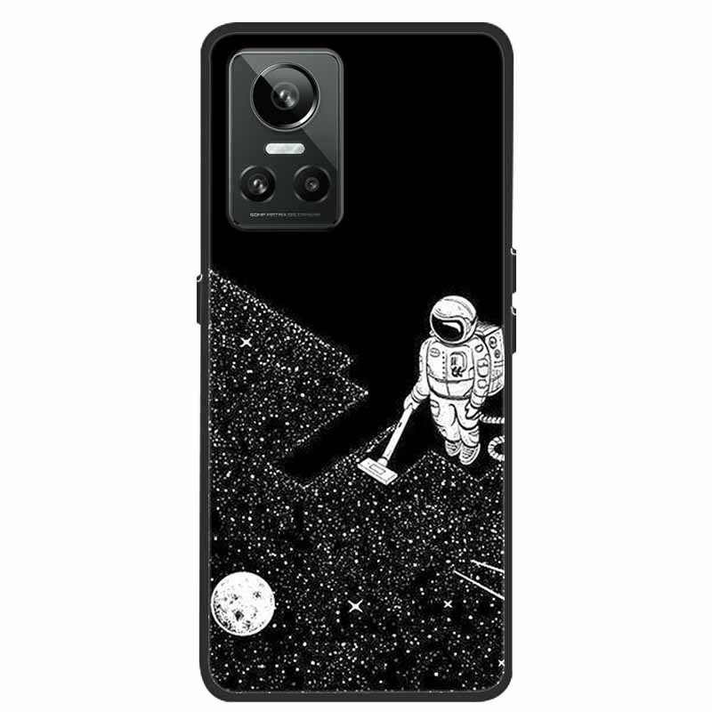 Mobilskal För Realme GT Neo3 Fodral Svart Silikon Mjuk Baksida För Realme GT Neo 3 Mobilskal Fodral RealmeGT G T Neo 3 Coque