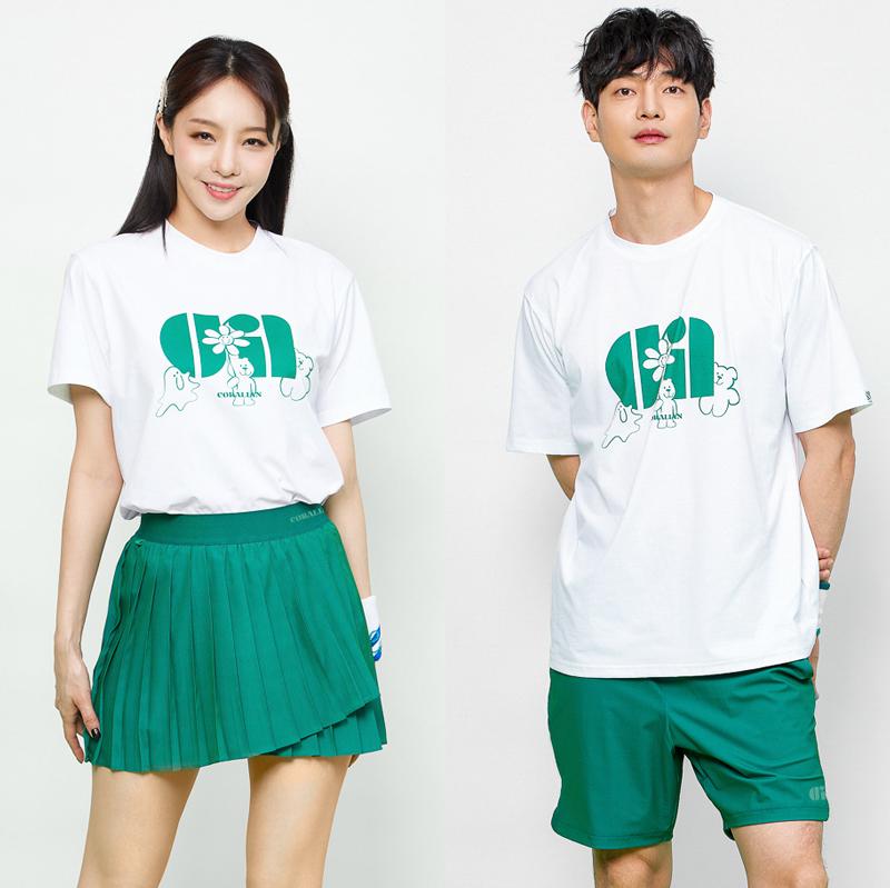 CORALIAN Tennis Round Sorona T-Shirt White
