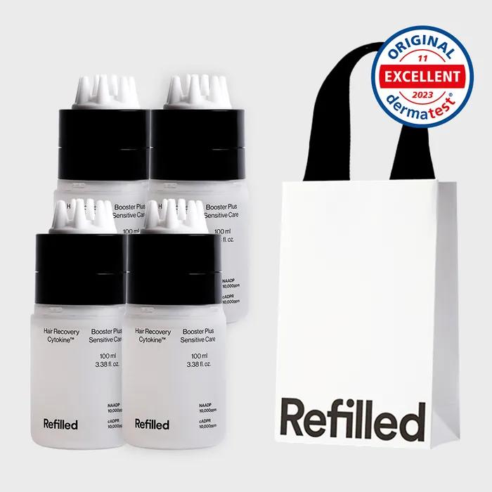[Refield Gift Set] Cytokine Hair Tonic Booster 4 + Gift Bag L / Scalp, Hair Loss Care Nutritional Supplement