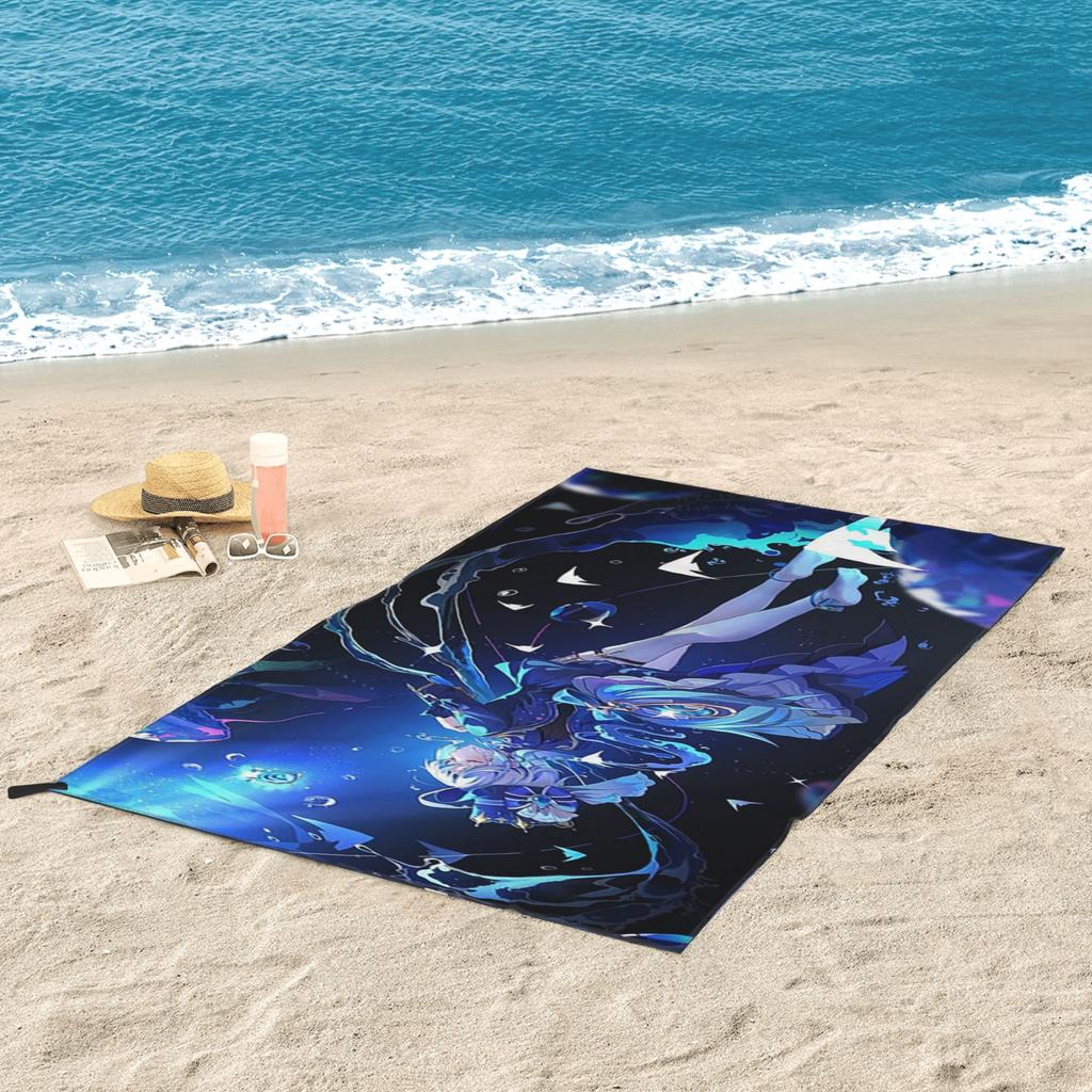 Furina Genshin Impact Beach Towel Soft Microfiber Quick Dry Absorbent Quick Towels For Pool