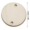 100pcs With Hole Wooden Pendants Round Wooden Circles Wood Handmade DIY Wood Chips  Craft Decoration