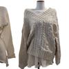 Chic French Casual V-Neck Knit Solid Color Sweater - Autumn/Winter Long Sleeve Design
