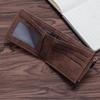 Frosted Men's Short Coin Purse Wallet with Money Clip
