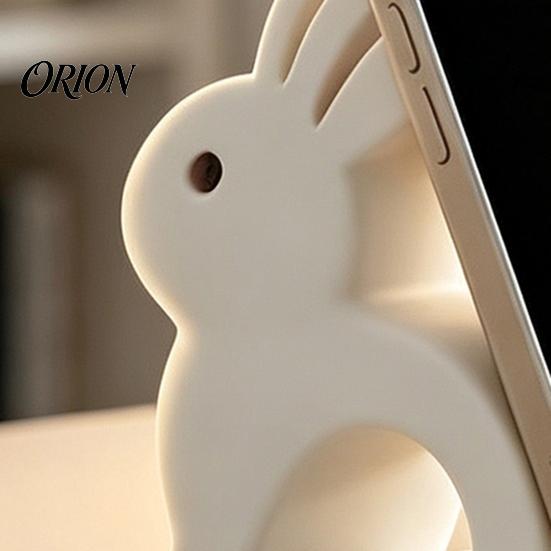 Universal Smartphone Holder Cute Rabbit Phone Holder, 3D Printed Cell Stand, Bunny Creative Plastic Dock Shape Mobile Hands-Free Desktop Mount