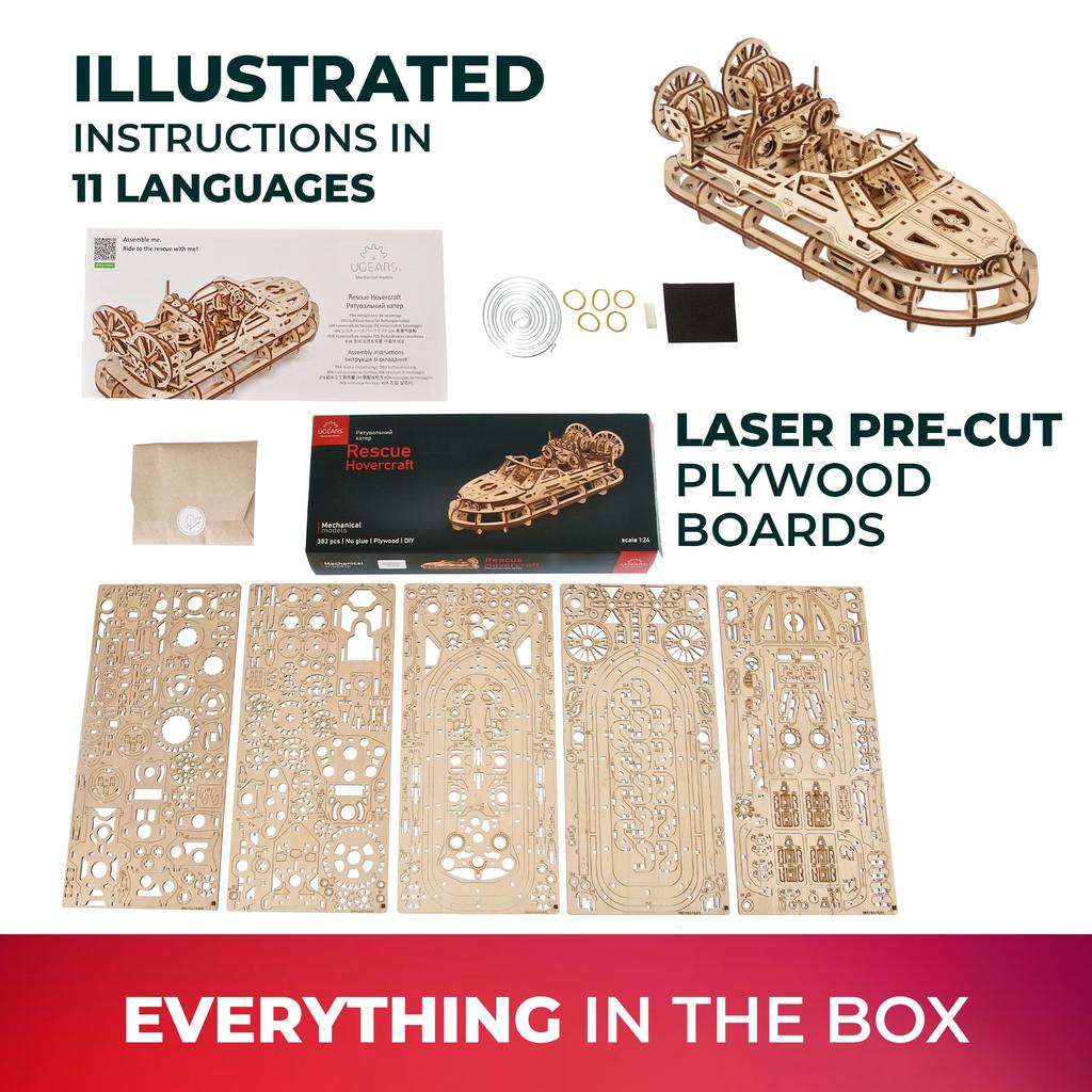 UGears Rescue Hovercraft 70223
