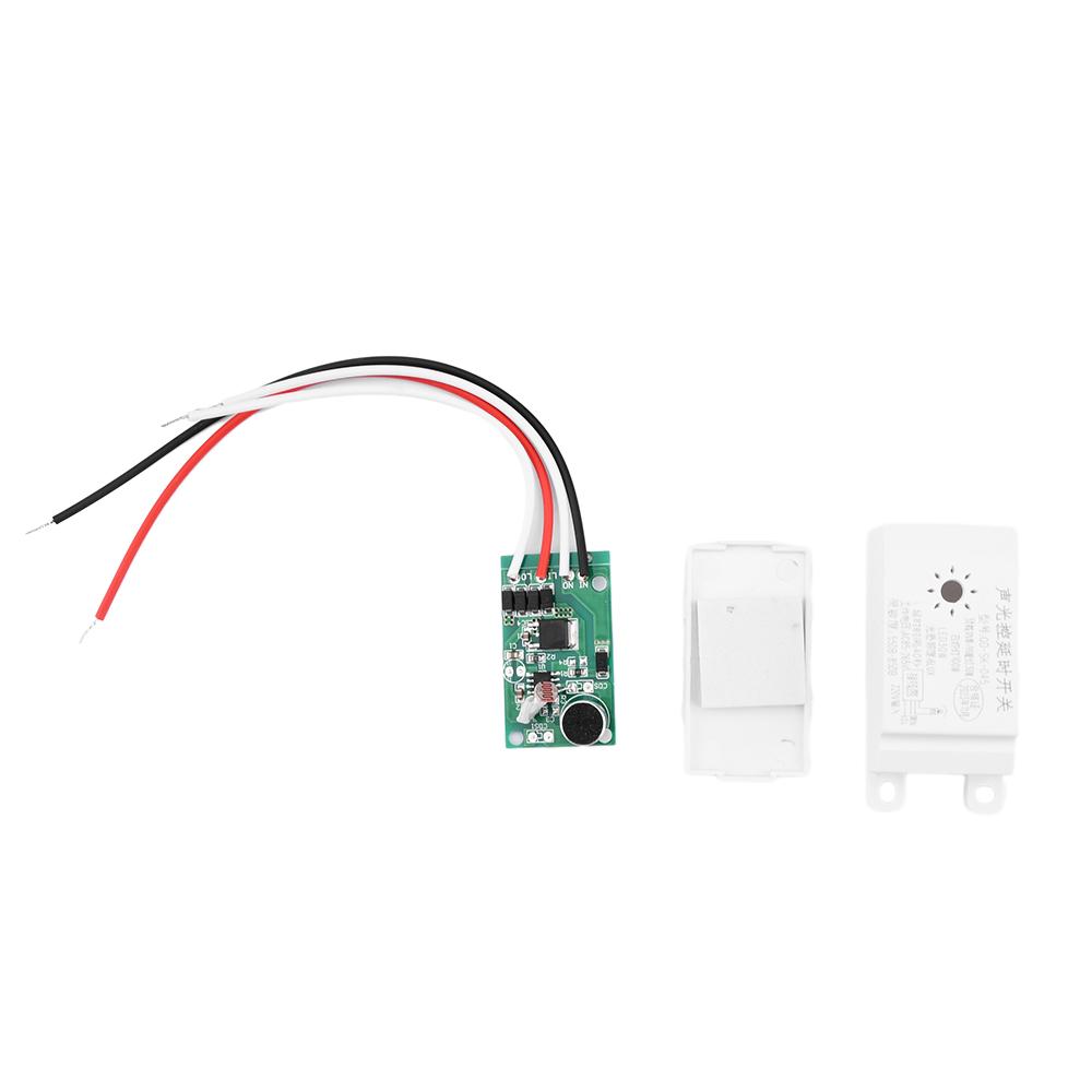 220V Automatic Auto On Off Sound Voice Control Sensor Switch Photoswitch Photoelectric Light Switch for Solar Lamp Street Light