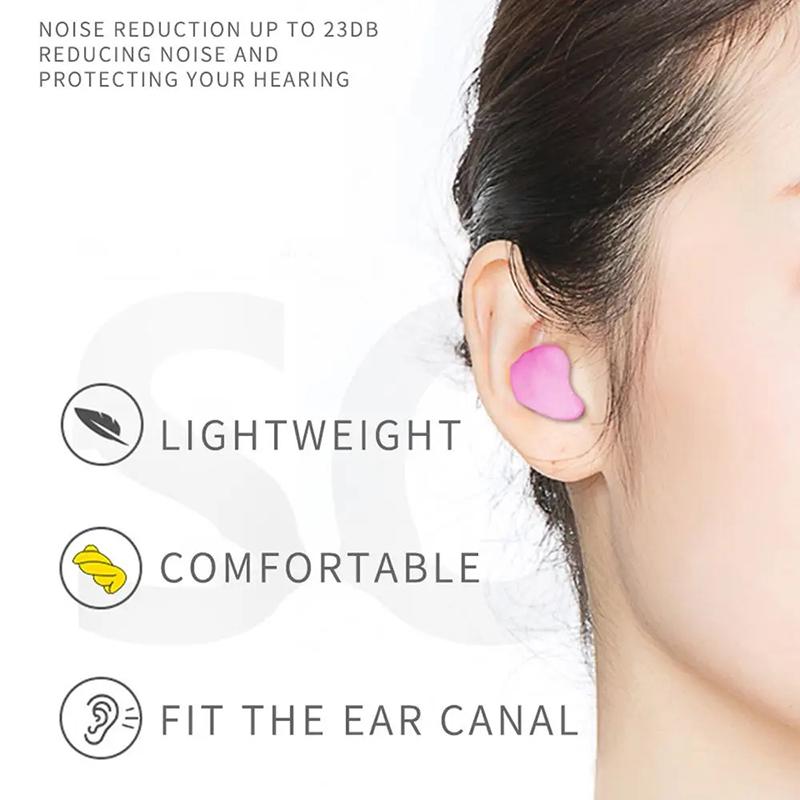 Bouchons d'oreille en coton ciré Bouchons d'oreille pour la natation Réduction du bruit Sommeil Ronflement Avion Isolation sonore Audition Insonorisé Portable