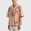 We11done Ss21 Butterfly Watermark Short Sleeve Shirt Unisex Shirts Orange WD-BL0-21-125-U-OR