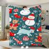 Trending Green Christmas Pattern Blankets & Throws Nordic Tree Style Luxury Blanket for Living Room Bedroom Sofa Winter Use