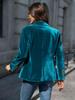 Giacca da abito slim fit in velluto dorato - Stile europeo e americano