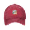 Great Ocean Road Australia Distressed Circle Campus Outfits Baseball cap Breathable And Not Stuffy Children Casual Denim Hat