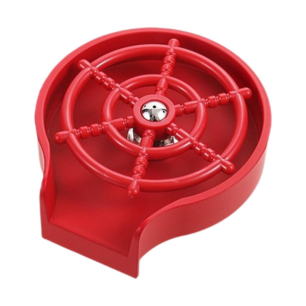 Crystal Clear Glass Cup Rinser for Home and Bar