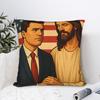 Pillow Case Charlie Kirk And God Graphic  Pillow Cover For Chair Sofa Home Decor Funny Pillowcases
