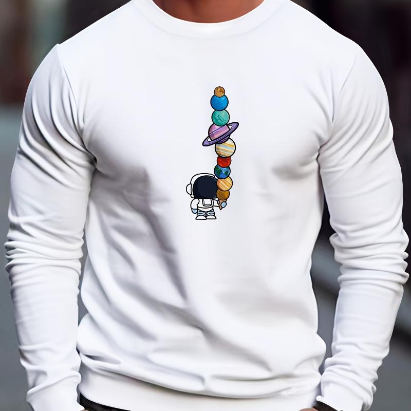 

Men s Crew Neck Sweatshirt, Ribbed Trim & Classic, Great for Office Casual Wear S