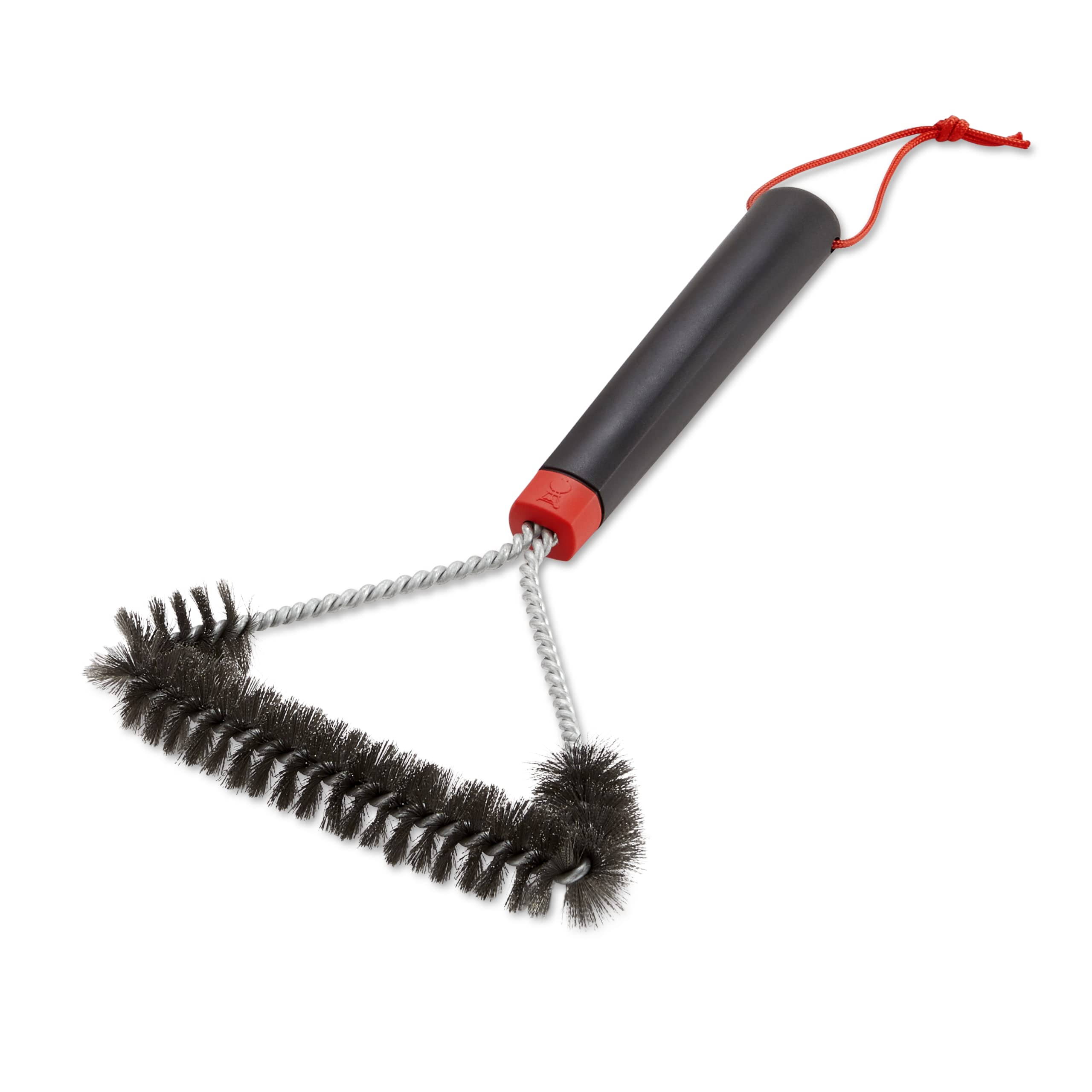 

Weber 3-Sided Grill Brush, 30cm, for BBQ Grills, Black, Small, 2-Year Warranty
