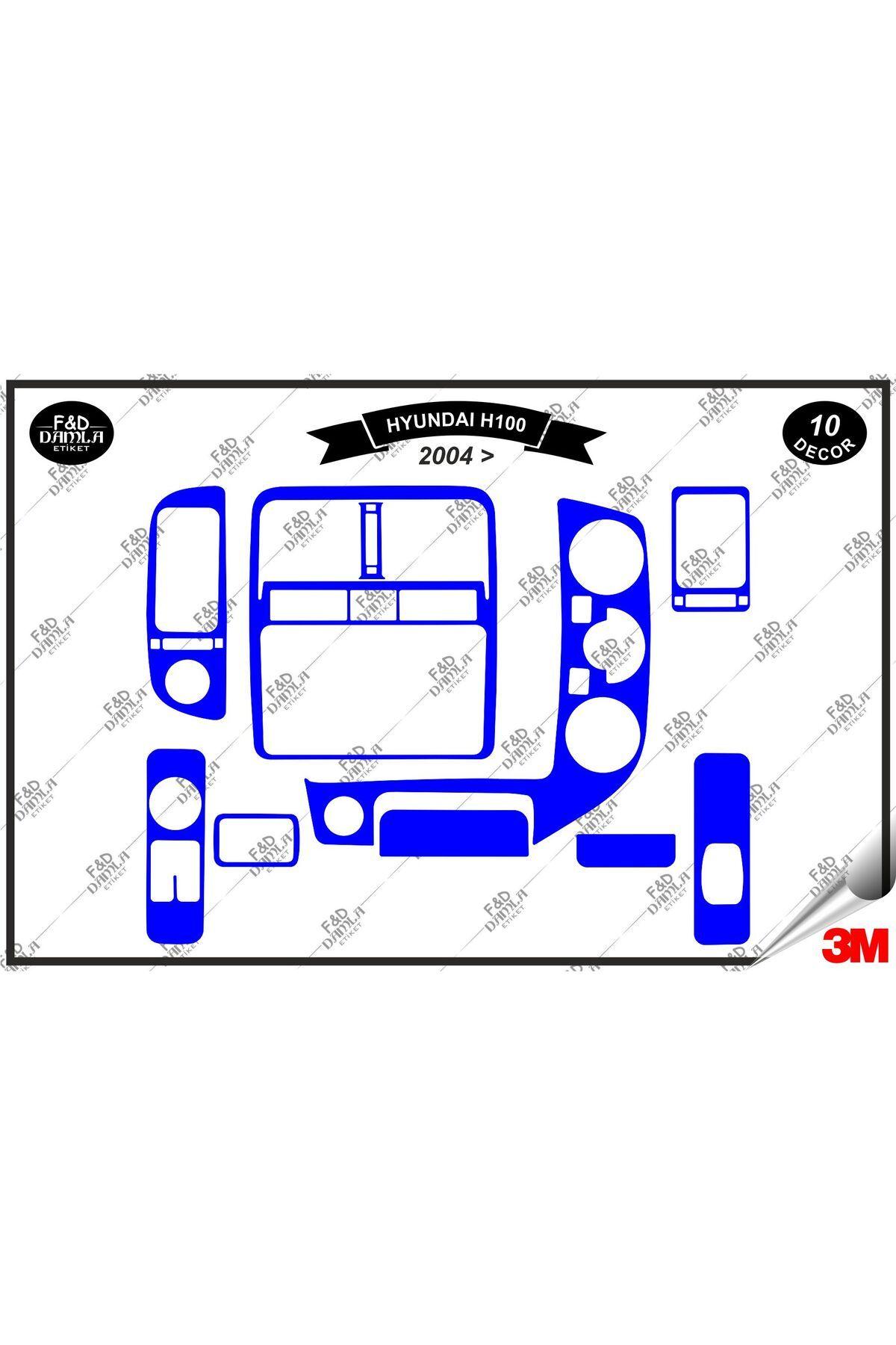 

Hyundai H100 2004 Torpido Konsol Trim Göğüs Maun Kaplama Set 10 Parça Mavi