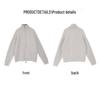 Women's Plus Size Elegant Double Zipper Stand Collar Sweater - Casual Winter Fashion Korean Style Outerwear