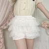 Anti Exposure JK Petticoat Elastic Tutu Puffy Skirt Comfortable Lace Pumpkin Pants  Women