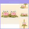 Adorable Plush Frog Keychain Cute Cartoon Animal Doll Bag Charm 10cm Tall