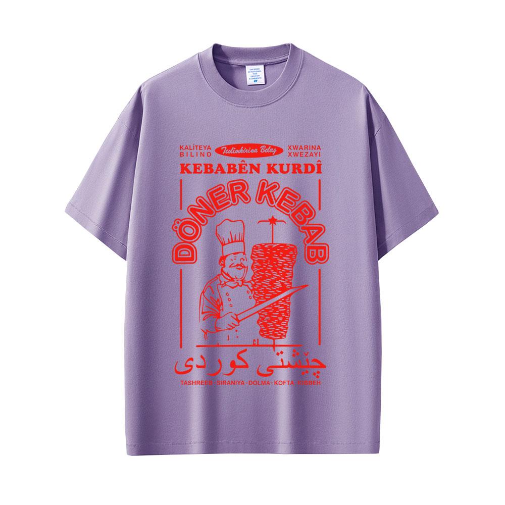Doner Kebab Funny Meme T-shirts Karl Marx Socialist T-shirt Unisex Women Casual Cotton Vintage T Shirts Male Oversized Short Sleeve