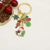 Christmas Drip Oil Cute Cartoon Keychain: Creative Personality Ornament Pendant