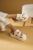 High Sole Jibbitz Eva Comfort Women's Sandals DNZ224-24BeigeMink