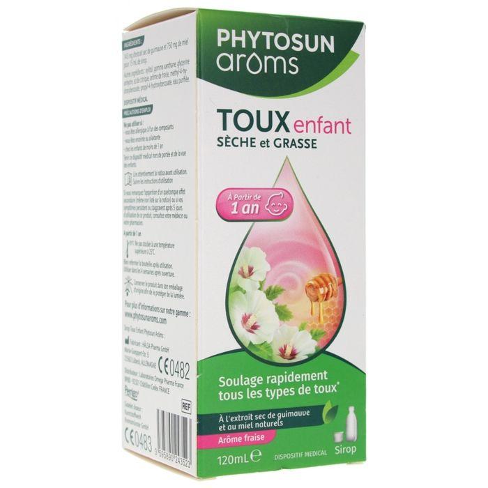 Phytosun Arôms Respiration Sirop Toux Sèche et Grasse Enfant 120ml