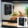 Low Noise Reptile Terrarium Cooling Fan Powerful Airflow Quiet Intelligent Ventilation Fan Cooling Ventilation Plastic Casing