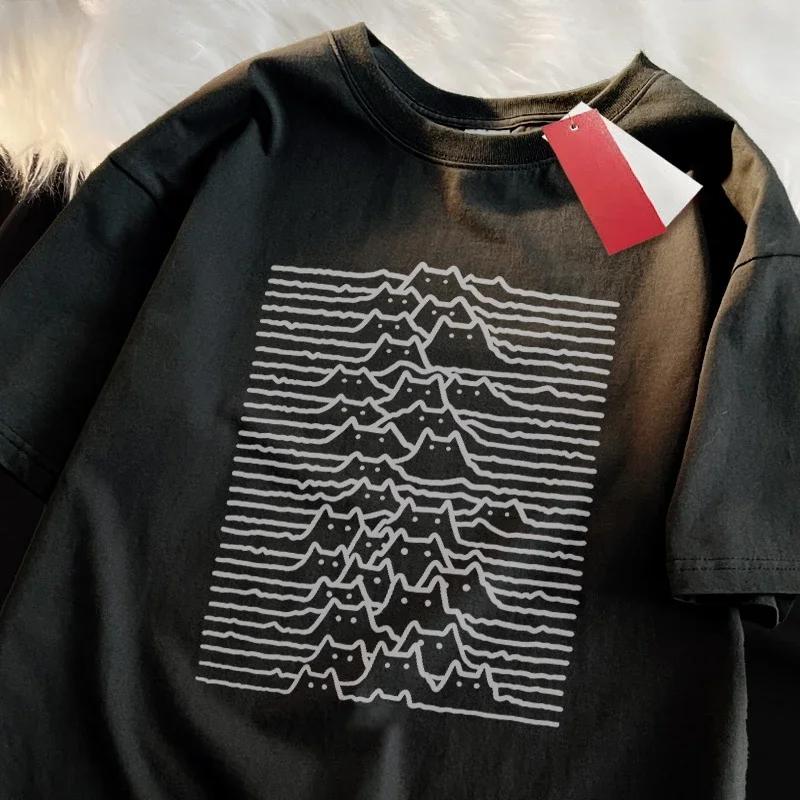 

Cat Group Mountain Cartoon Trendy Summer Travel Mountain And River Cat Line Short Sleeve T-shirt Women Trendy women clothing 4XL