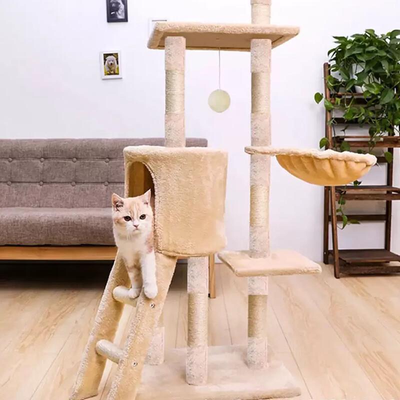 Dienmern 5-Tier Deluxe Sisal Cat Tree & Condo