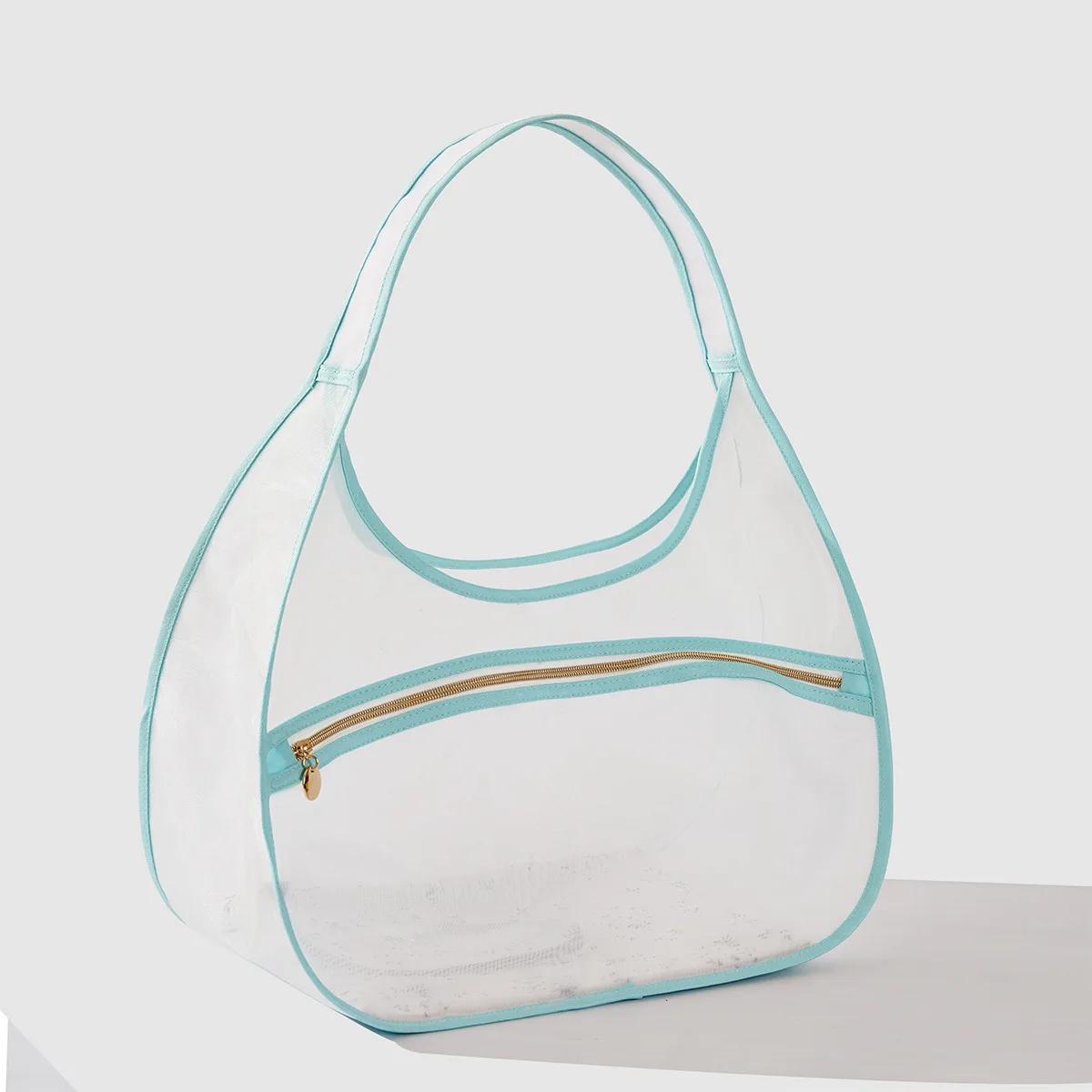 

Transparent nylon Totoro dog bag, portable outdoor shoulder bag, simple and fashionable