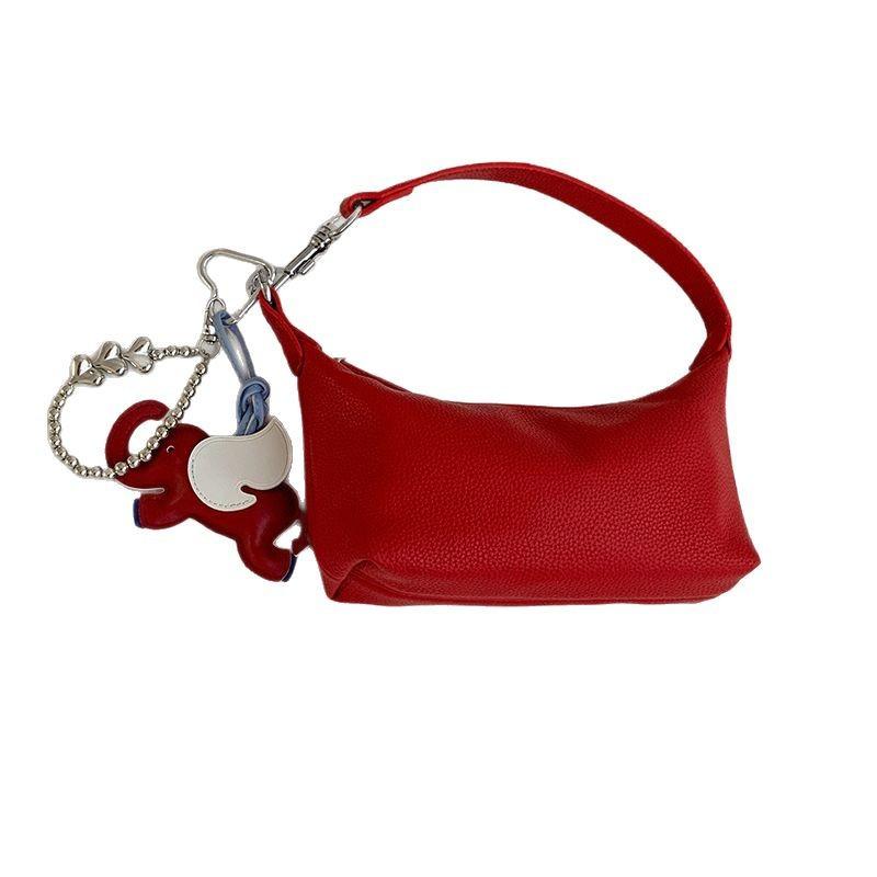 Einfache Litschi-Muster-Achselhöhlen-Kleine Tasche Damen 22 Neue Frühjahrsmode Handtasche Vielseitige Schulter-Umhängetasche