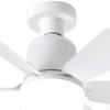 Ceiling Fan Light Quiet with Remote White for Dining Room Bedroom Apartment