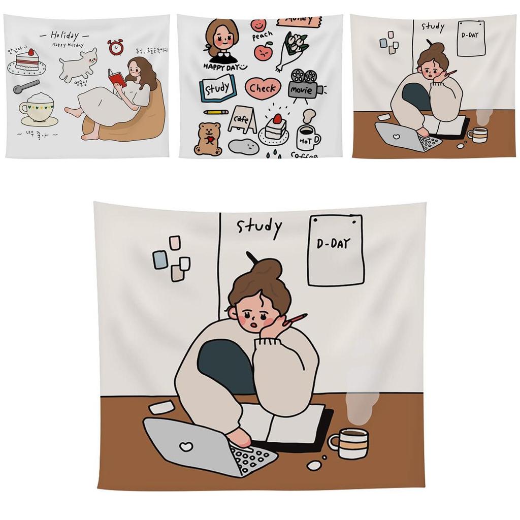 Cartoon Wandteppich zum Aufhängen für Schlafzimmer- oder Wohnzimmerdeko Langlebig und modisch