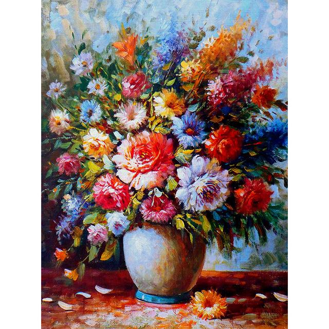 5D Diamond Painting Flower Vase Full Round Square Home Decoration Gift DIY Art Mosaic Pattern Rhinestone Embroidery Cross Stitch Kit