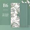 (Tisk loga) Studentský tištěný zápisník B6, dívčí účetní kniha, pracovní zápisník, diář, zápisník z obchodního jednání