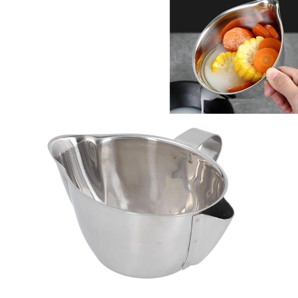 Rustless Steel Filter Bowl Precision Fat Separator Safe Separation Cup Soup Making