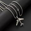 Hip Hop Necklace Versatile Airplane Necklace Simple Versatile Personality Hip Hop Bouncing Trend Sweater Chain Accessories