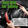 3 Pack Anti-Skid Segmented Carbon Fiber Car Steering Wheel Cover Protector Red