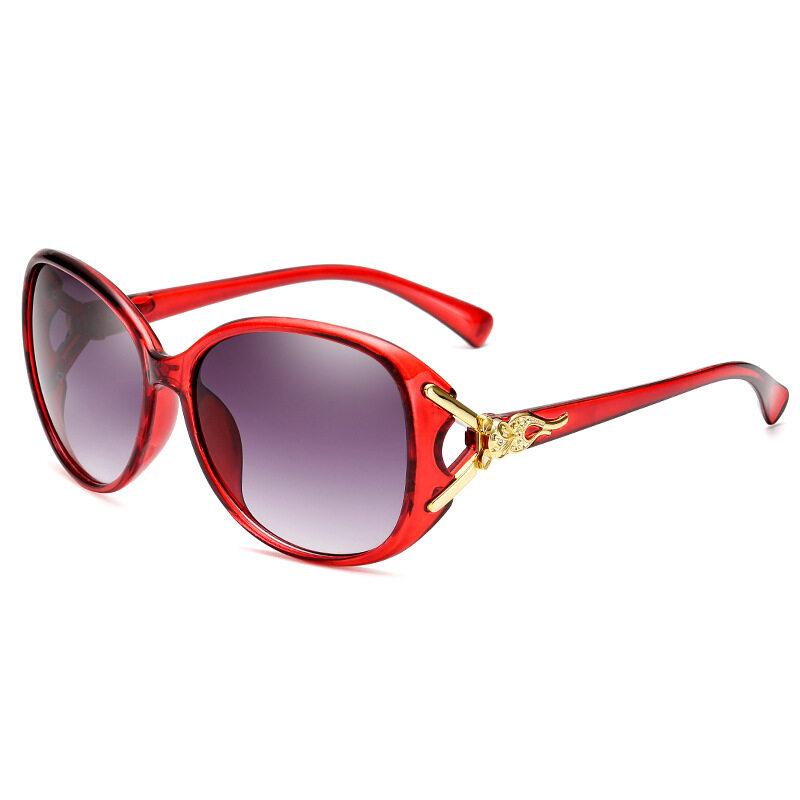 Ladies Fashion UV Protection Sunglasses Big Frame Fox Head Design for Driving and Shade